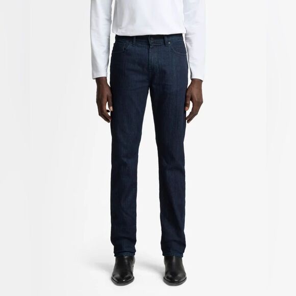7 For All Mankind Slimmy Dark Wash Jeans 29 Men’s - Picture 3 of 11